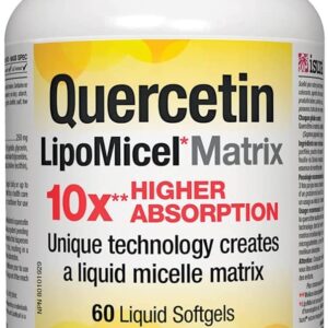 Natural Factors, Quercetin LipoMicel Matrix 250 mg, 60 Softgels